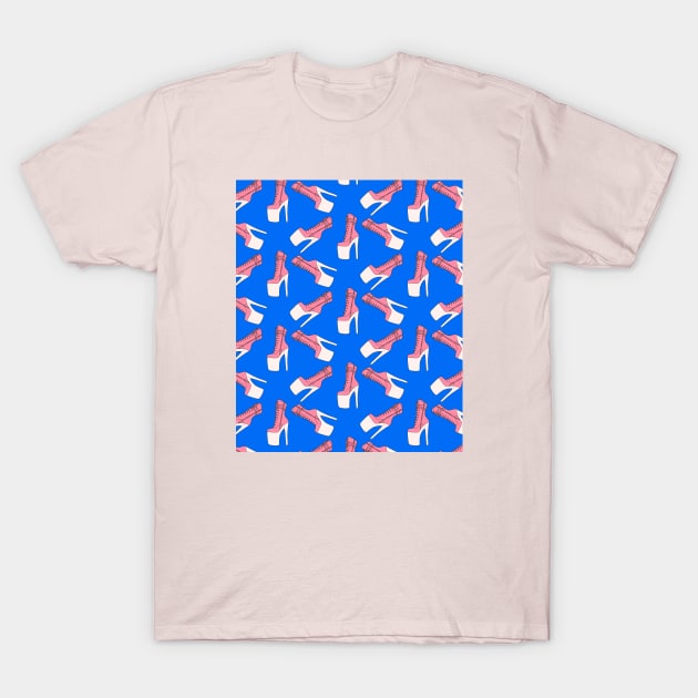 Pole dance pink blue T-Shirt by Milatoo